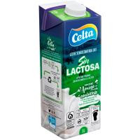 Leche semidesnatada sin lactosa CELTA, brik 1 litro