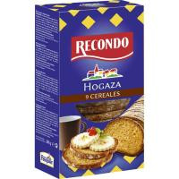 Hogaza de pan tostado con cereales RECONDO, caja 240g