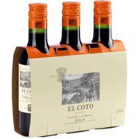 Vino Tinto Crianza D.O. Rioja EL COTO, pack 3x18,7 cl