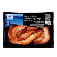 Langostino salvaje cocido AGUINAMAR, bandeja 480 g
