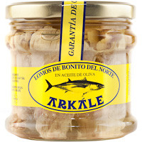 Lomo de bonito en aceite de oliva ARKALE, frasco 400 g