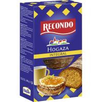 Hogaza de pan tostado integral RECONDO, caja 240 g