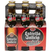 Cerveza especial ESTRELLA GALICIA, pack 6x20 cl