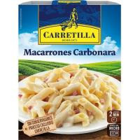 Macarrones a la carbonara CARRETILLA, bandeja 325 g