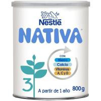 Leche de crecimiento NESTLÉ NATIVA 3, lata 800 g