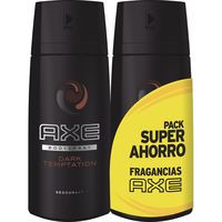 Desodorante para hombre Dark Temptation AXE, pack 2x150 ml