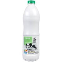 Leche semidesnatada EROSKI, botella 1,5 litros