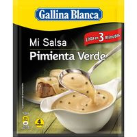 Salsa de pimienta verde GALLINA BLANCA, sobre 50 g