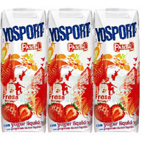 Yosport de fresa PASCUAL, pack 3x200 ml