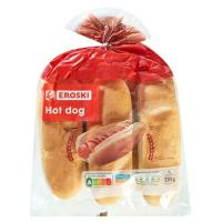 Hot dog EROSKI, 6 uds., paquete 330 g