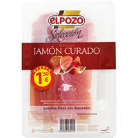 Jamón curado selección ELPOZO, sobre 90 g