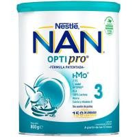 Leche de crecimiento 12 meses NESTLÉ NAN 3 Optipro, lata 800 g