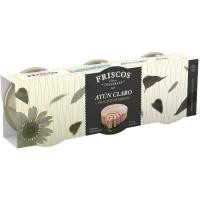 Atún claro en aceite de girasol FRISCOS, pack 3x80 g
