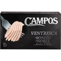Ventresca de bonito en aceite de oliva CAMPOS, lata 115 g