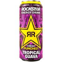 Refresco energético guava ROCKSTAR, lata 50 cl