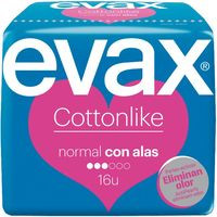 Compresa normal con alas EVAX, paquete 16 unid.