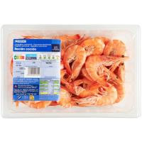 Langostino cocido calibre 40/50 EROSKI, bandeja 450 g