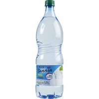 Agua sabor manzana EROSKI Sannia, botella 1,25 litros