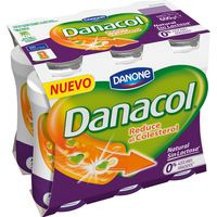 Danacol para beber natural sin lactosa DANONE, pacl 6x100 ml