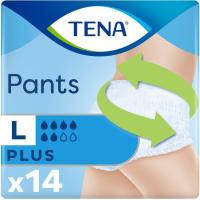 Pants de incontinencia plus Talla L TENA, paquete 14 uds