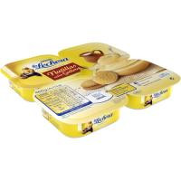 Natillas sabor galleta LA LECHERA, pack 4x115 g