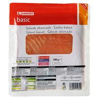 Salmón ahumado EROSKI basic, sobre 140 g