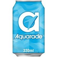 Refresco isotónico de limón AQUARADE, lata 33 cl