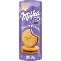 Galleta Choco Pause rulo MILKA, paquete 260 g