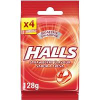 Caramelo de fresa sin azúcar HALLS VITA-C, paquete 128 g