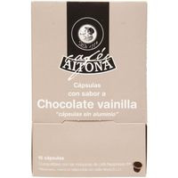 Café sabor a vainilla AITONA, caja 15 cápsulas
