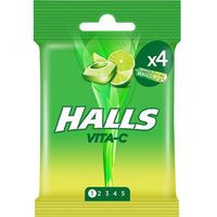 Caramelo de lima HALLS VITA-C, pack 4x32 g