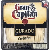 Queso curado ya cortado GRAN CAPITÁN, cuña 210 g
