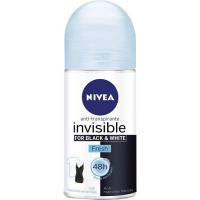 Desodorante invisible For Black&White Fresh NIVEA, roll on 50 ml