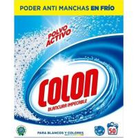 Detergente en polvo COLON, maleta 50 dosis