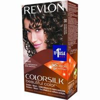 Tinte castaño oscuro N. 30 REVLON COLORSILK, caja 1 ud