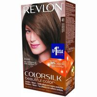 Tinte castaño medio N.41 REVLON COLORSILK, caja 1 ud