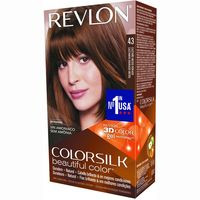 Tinte castaño medio N.43 REVLON COLORSILK, caja 1 ud