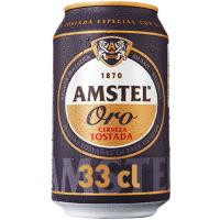 Cerveza AMSTEL ORO, lata 33 cl