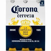 Cerveza CORONITA, pack 3x35 cl