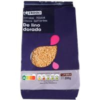 Semillas de lino EROSKI, bolsa 200 g