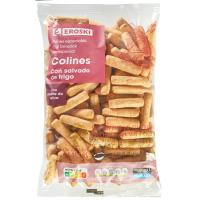 Colines 100% integral de trigo EROSKI, bolsa 250 g