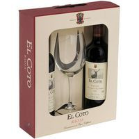 Vino Tinto Crianza D.O. Rioja EL COTO, pack 2x75 cl + Copa