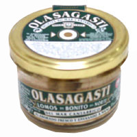 Lomos de bonito en aceite de oliva OLASAGASTI, frasco 200 g