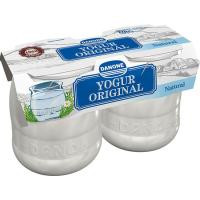 Yogur original natural enriquecido DANONE, pack 2x130 g