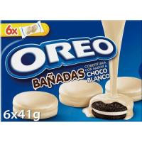 Galleta bañada de chocolate blanco OREO, caja 246 g