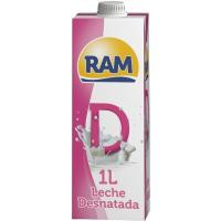 Leche desnatada RAM, brik 1 litro