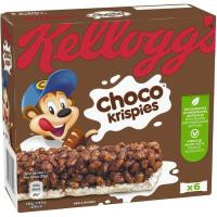 Barrita de cereal KELLOGG`S CHOCO KRISPIES, 6 uds., caja 120 g