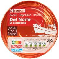 Bonito en escabeche EROSKI, lata 266 g