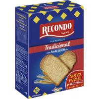 Pan tostado normal RECONDO, 30 rebanadas, paquete 270 g