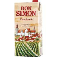 Vino Rosado de mesa DON SIMON, brik 1 litro